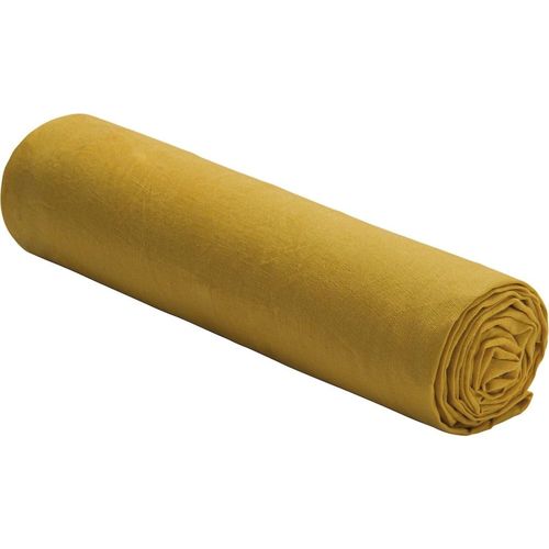 Drap Housse Lin Curry 200x200 Cm