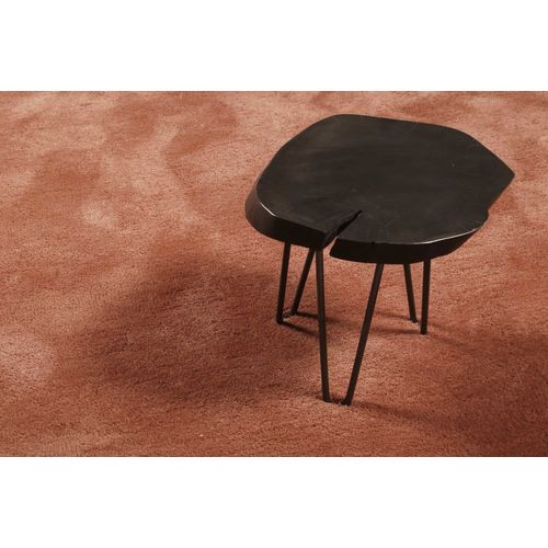 Tapis Poils Longs Tufté Saumon Cognac 200x290