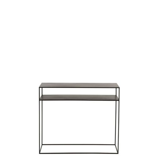 Console D'entrée Minimaliste En Métal Noir