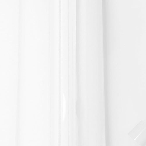 Voilage ''chic'' En Voile De Lin Et Galon Fronceur Blanc 290x240 Cm