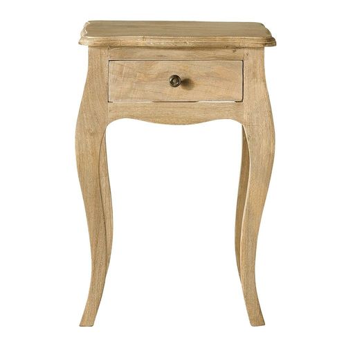 Table De Chevet 1 Tiroir En Manguier Et Acacia