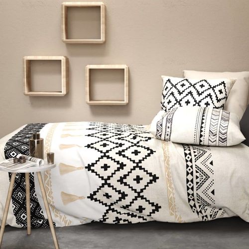 Parure De Lit En Coton Beige 240x220 Cm