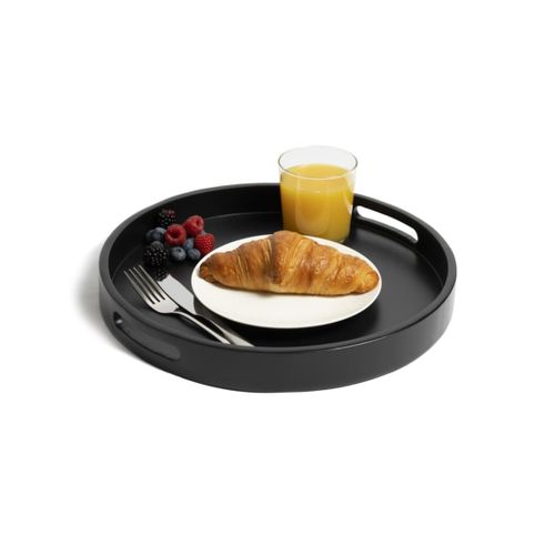 Plateau Bois Noir Ø 35 Cm