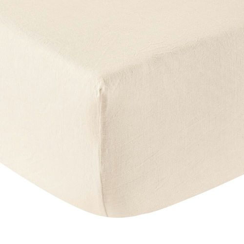 Drap Housse Lin Naturel 90x190 Cm