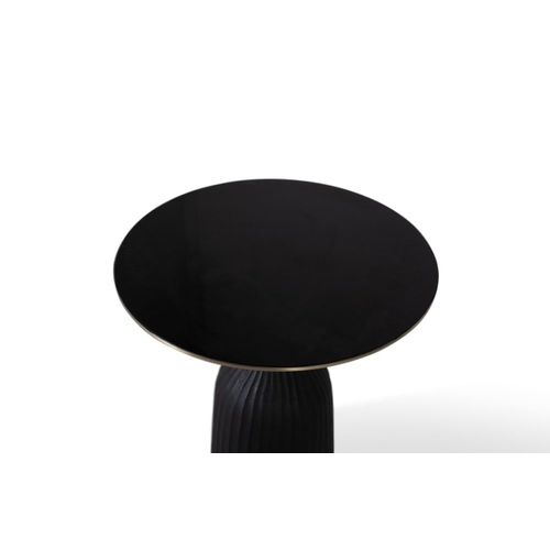 Table Basse Plateau Verre Trempé Structure Métal Style Moderne