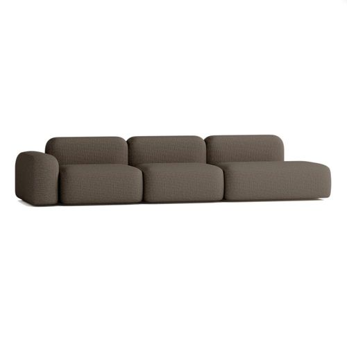 Canapé Modulable 5 Places Marron