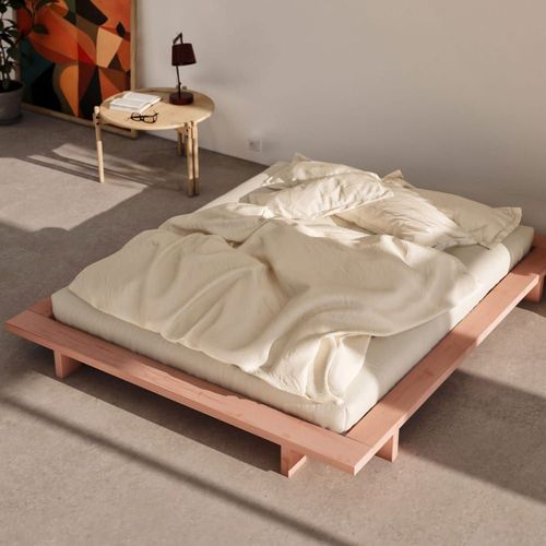 Lit Design En Bois 180x200cm - Rose
