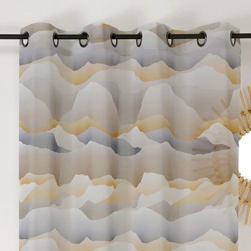 Voilage Motif Dune Beige 150x260cm