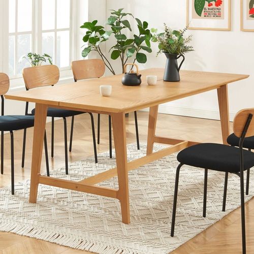 Table À Manger 8 Personnes En Bois - Bois Clair