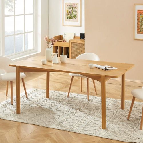 Table À Manger 8 Personnes En Bois - Bois Clair