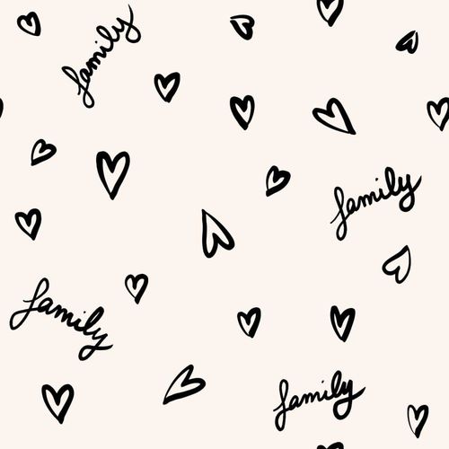 Papier peint amour familial 52x1000 cm