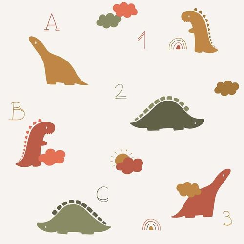 Papier peint dinos 123 52x1000 cm