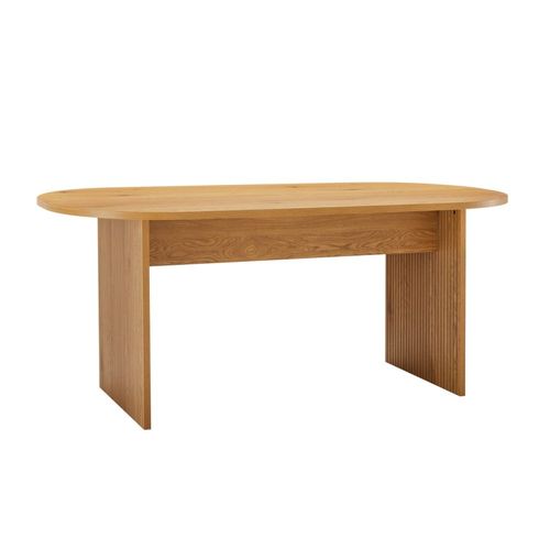 Table À  Manger Finition Chêne - 180x90 Cm - Bois