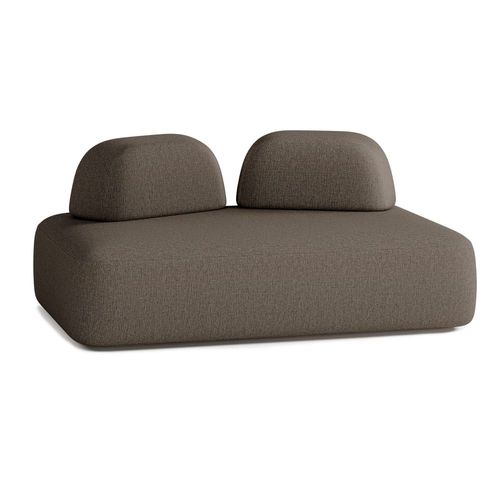 Canapé 3 Places Tissu Marron