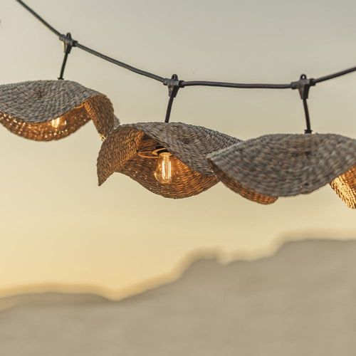 Guirlande Lumineuse Herbe Marine Beige 6m