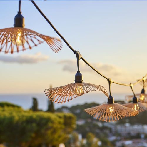 Guirlande Lumineuse Bambou Beige 6m
