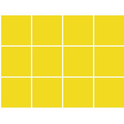 Papier peint carreaux jaune canari 52x1000 cm