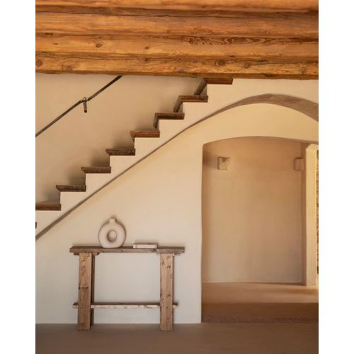 Console En Bois De Sapin Vieilli 120x84cm