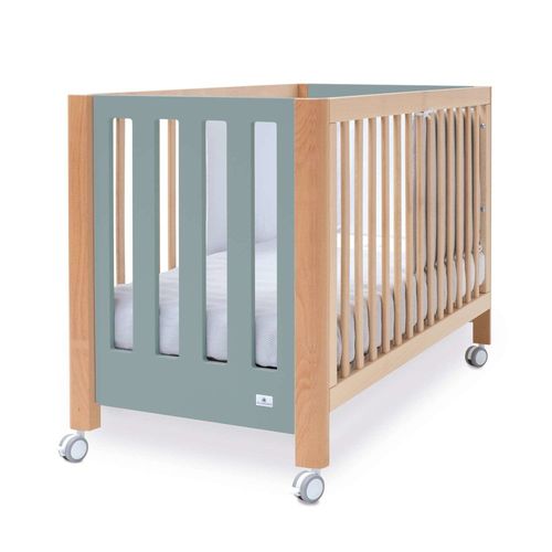 Lit Bébé Cododo 60x120 Cm Transformable (3en1) Bois/Vert