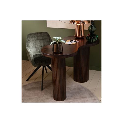 Bureau Organique En Bois De Manguier Brun L120