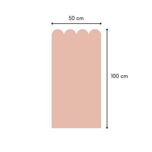 Sticker en vinyle feston rose 50x100 cm