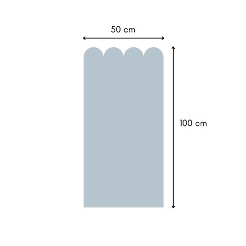 Sticker en vinyle feston bleu 50x100 cm