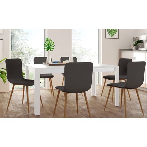 Table À Manger En Mélaminé Blanc 8 Personnes L160