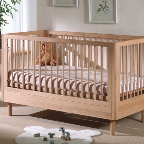 Lit Bébé Évolutif En Chêne Massif 70x140