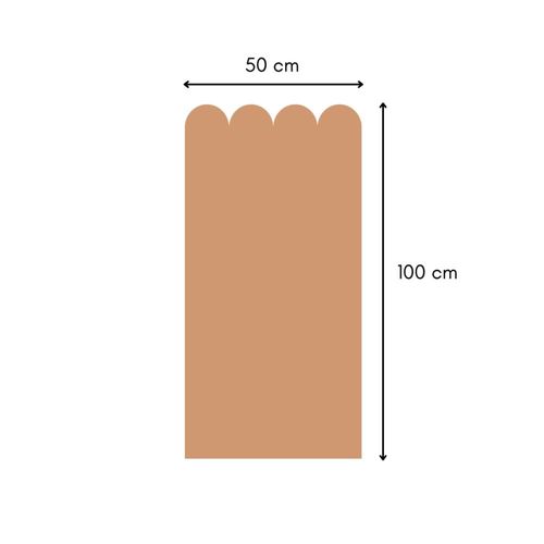 Sticker en vinyle feston marron 50x100 cm