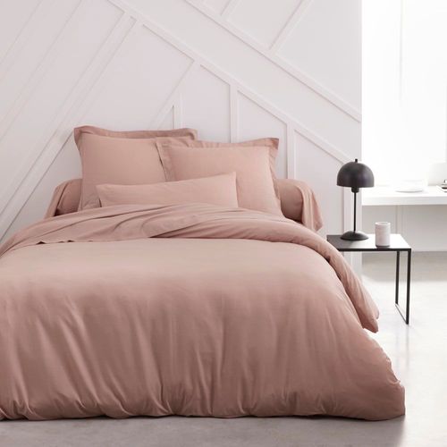 Drap Housse Grand Bonnet 2 Personnes Uni Coton 180x200cm