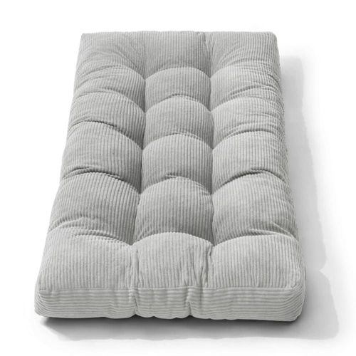 Matelas futon 90x190 cm gris clair