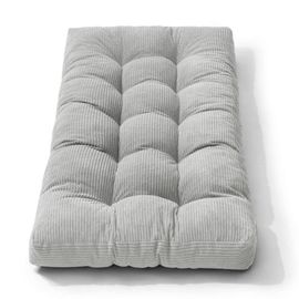 Matelas futon 90x190 cm gris clair