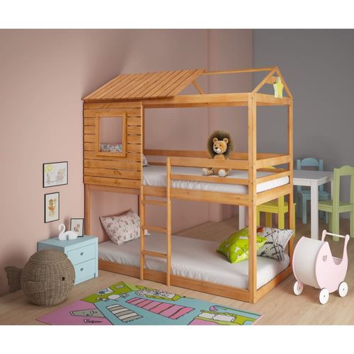 Lit Superposé En Bois 90x200