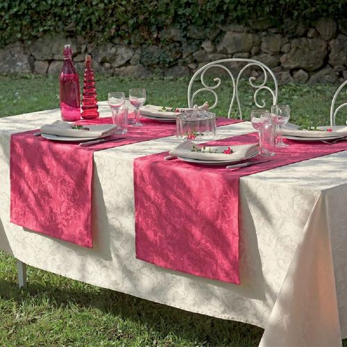 Nappe Pur Coton Ivoire 180x250 Cm