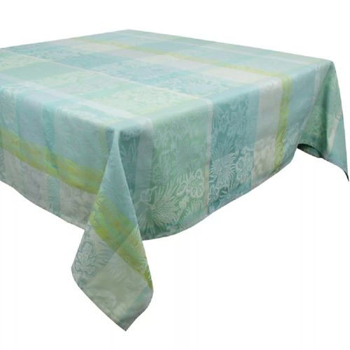 Nappe Pur Coton Vert 180x250 Cm