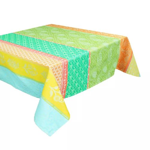 Nappe Carrée Pur Coton Multicolore 155x155 Cm
