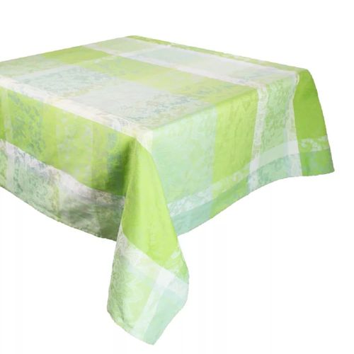 Nappe Pur Coton Vert 180x300 Cm