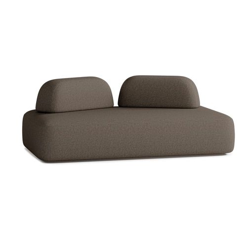 Canapé 4 Places Tissu Marron