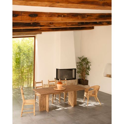 Table À Manger En Bois De Sapin Vieilli 180x75cm