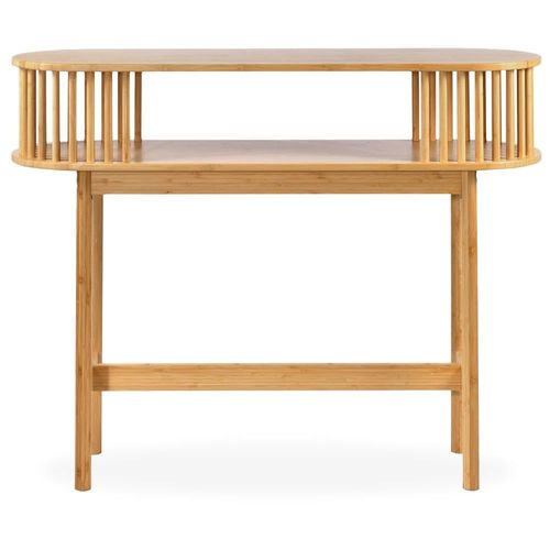 Console Moderne À Barreaux L100cm Bambou