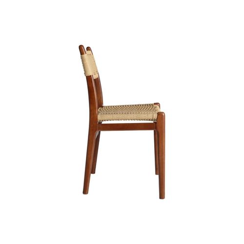 Chaise En Bois De Hêtre Marron 52x47x81 Cm - Lot De 2