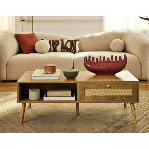 Table Basse Style Contemporain 110 Cm Bois