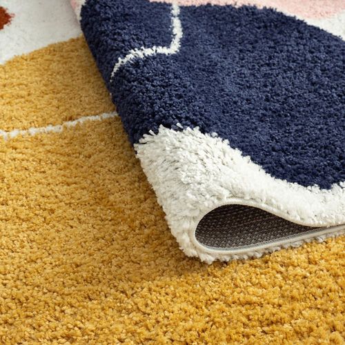 Tapis Contemporain Géométrique - 80x140cm Multicolore Polypropylène