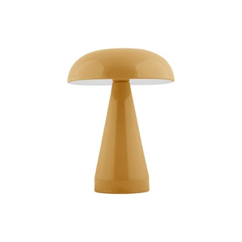 Lampe De Table Fer Jaune 15.5x15.5x20.5cm