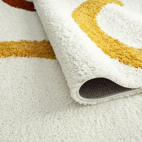 Tapis Contemporain Géométriques - 80x140cm Multicolore Polypropylène