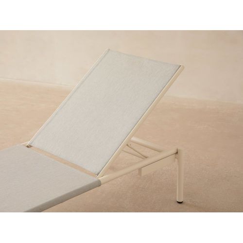 Chaise Longue D'extérieur Blanc 74.5x34.5x199.5