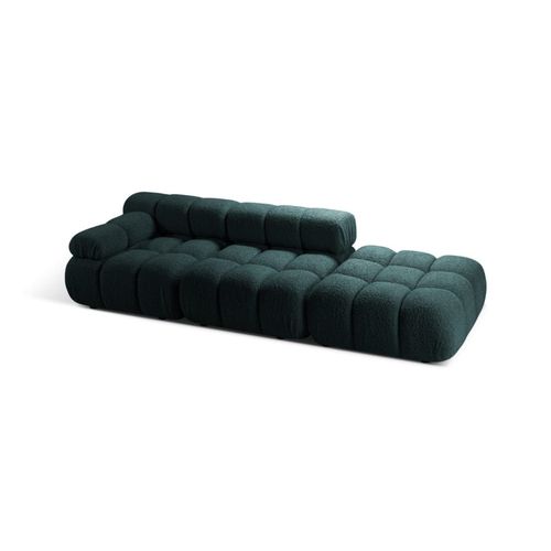 Canapé Modulable Gauche 4 Places En Bouclé Pétrole