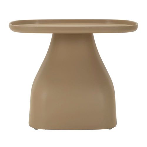 Petite Table En Plastique Gris Tourterelle 48x48x38 Cm