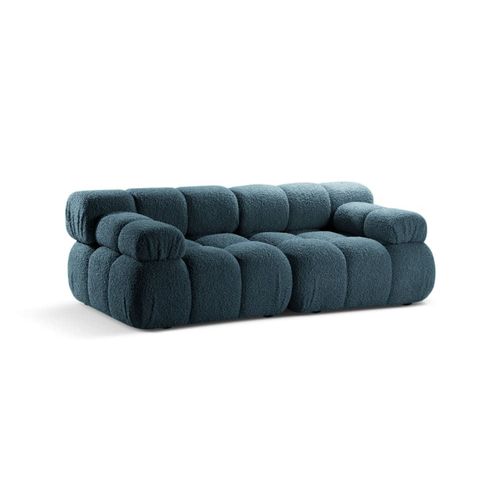 Canapé Modulaire 2 Places En Bouclé Pétrole