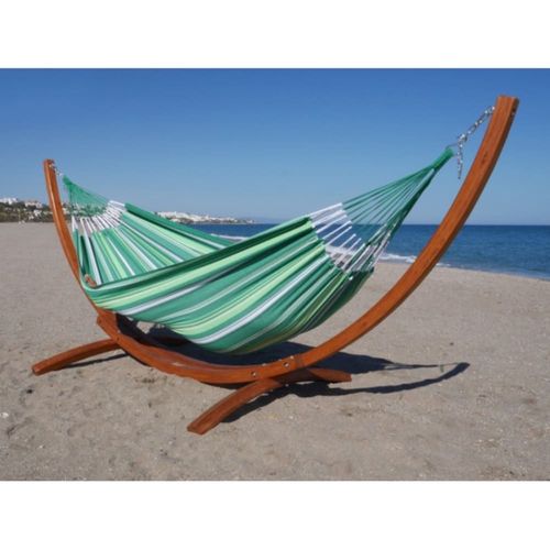 Hamac L En Coton Multicolore Et Pied De Hamac En Bois De Mélèze